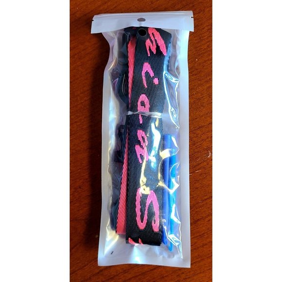 Fashion Defense Case iPad Shock Proof 8.5” Case Pink Black. Shoulder Strap - Picture 3 of 4